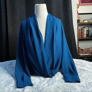 Elodie Sheer Deep V Blouse